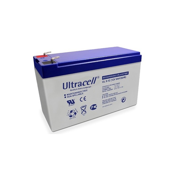 ULTRACELL UL9-12 ACCU 12VOLT 9Ah 