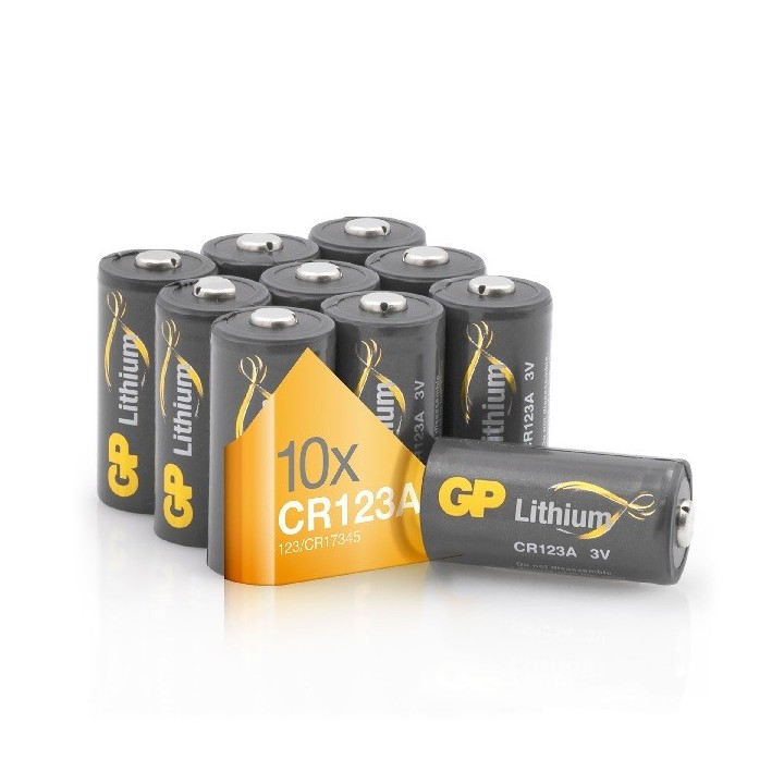 POWERDEAL 10X GP CR123A LITHIUM BATTERIJ 3 VOLT 