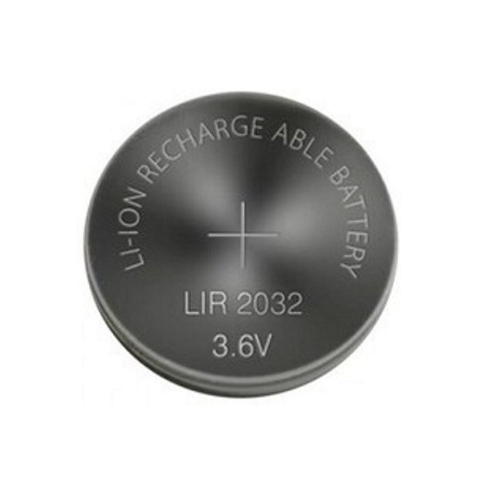 LIR2032 OPLAADBARE LI-ION KNOOPCEL 3.6V