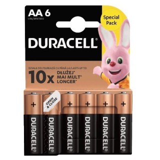 DURACELL MN1500 AA, ALKALINE 6 stuks