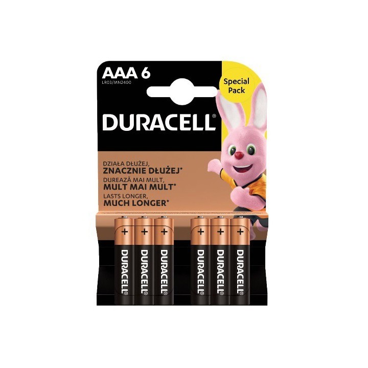 8 PCS DURACELL MN2400, LR03, AAA ALKALINE