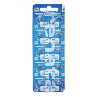 10 STUKS HORLOGEBATTERIJ RENATA 319, SR64, SR521