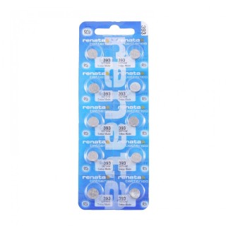 10 STUKS HORLOGEBATTERIJ RENATA 393, SR48, SR754W