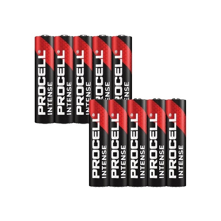 10 STUKS PROCELL INDUSTRIAL MN2400,  LR03, AAA ALKALINE