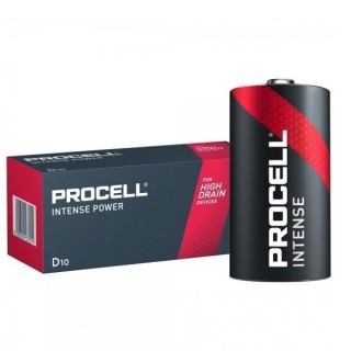 10 PIECES PROCELL INDUSTRIAL LR20, MN1300, D ALKALINE