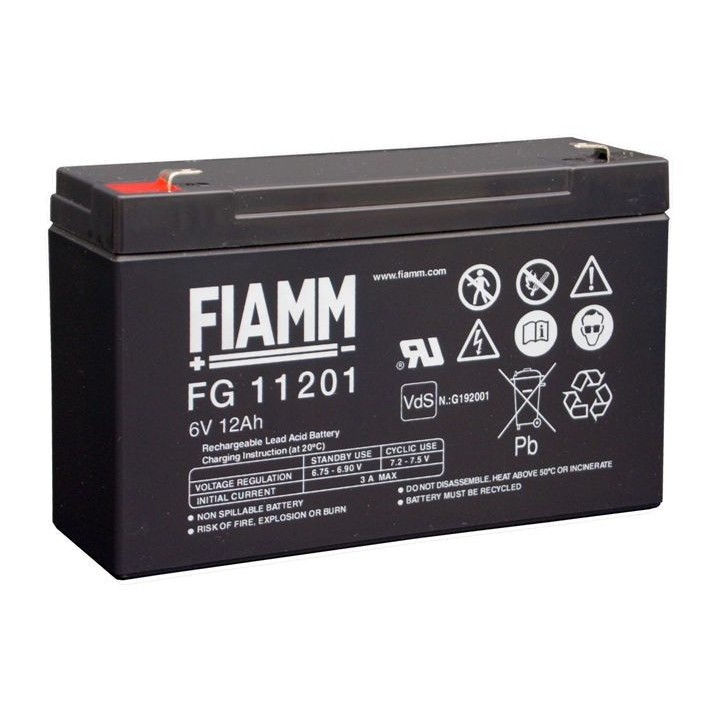 FIAMM FG11201 6VOLT 12Ah STANDARD