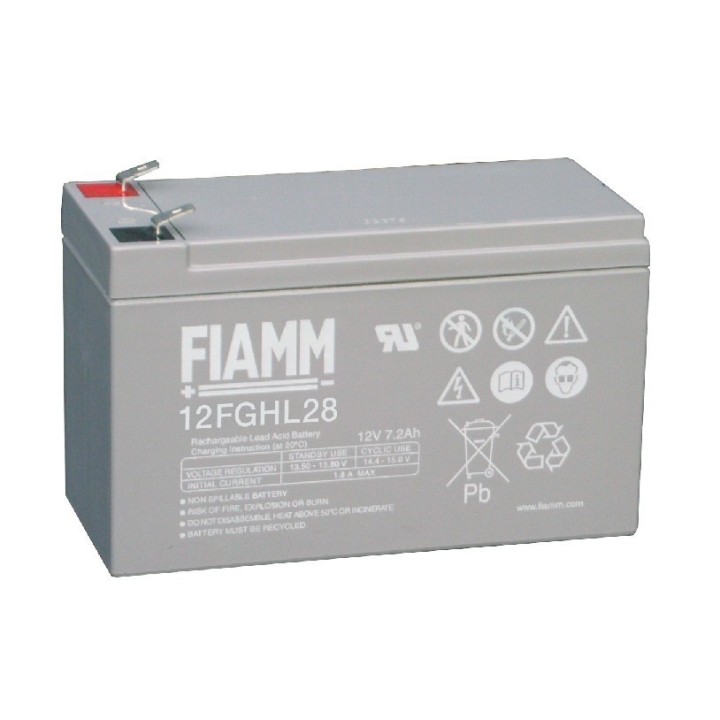 FIAMM 12FGHL28 12VOLT 7,2Ah HiRATE LONGLIFE