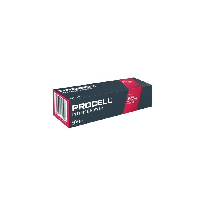 10 STUKS PROCELL INTENSE 6LR61, 9VOLT ALKALINE