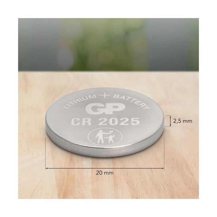 5 PCS  BUTTONCELL LITHIUM GP CR2025