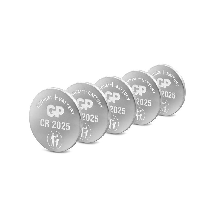 5 PCS  BUTTONCELL LITHIUM GP CR2025