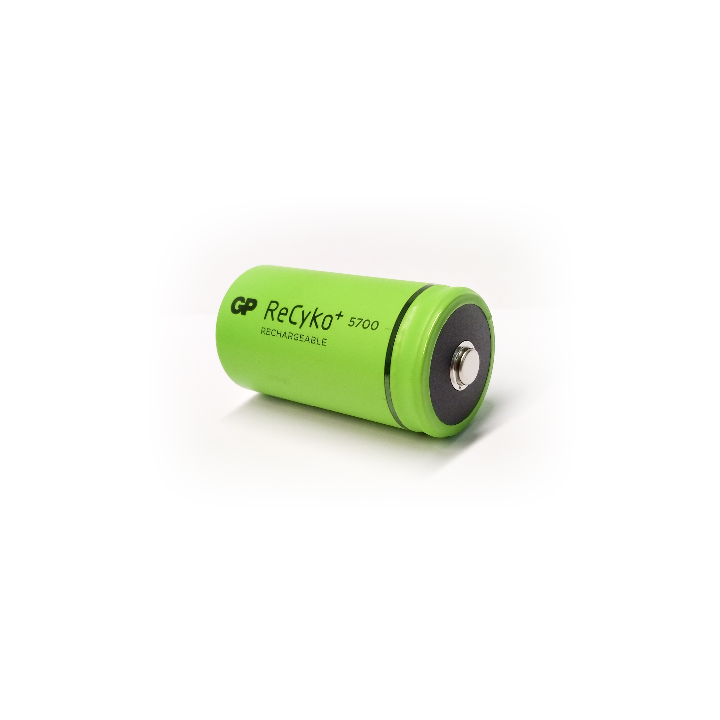 2PCS GP RECYKO RECHARGEABLE D 5700mAh