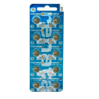 10 STUKS HORLOGEBATTERIJ RENATA 371, SR66, SR920SW