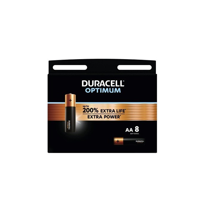 8 STUKS DURACELL OPTIMUM ALKALINE AA, LR06