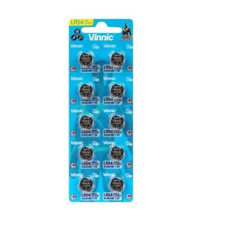 10 STUKS VINIC LR1131F, LR54, LR1130