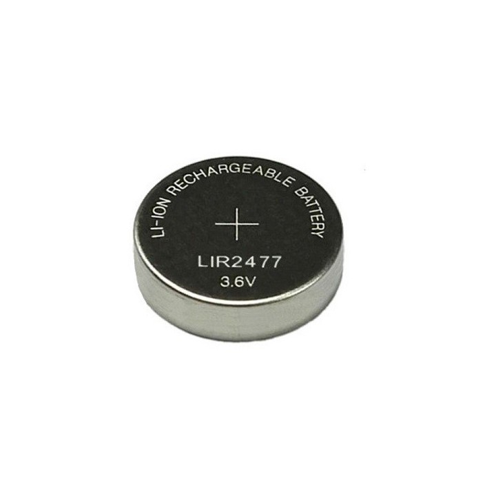 LIR2477 OPLAADBARE LI-ION KNOOPCEL 3.6 VOLT