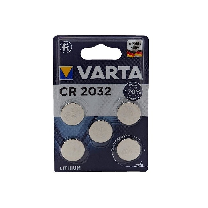 5 STUKS KNOOPCEL LITHIUM VARTA CR2032