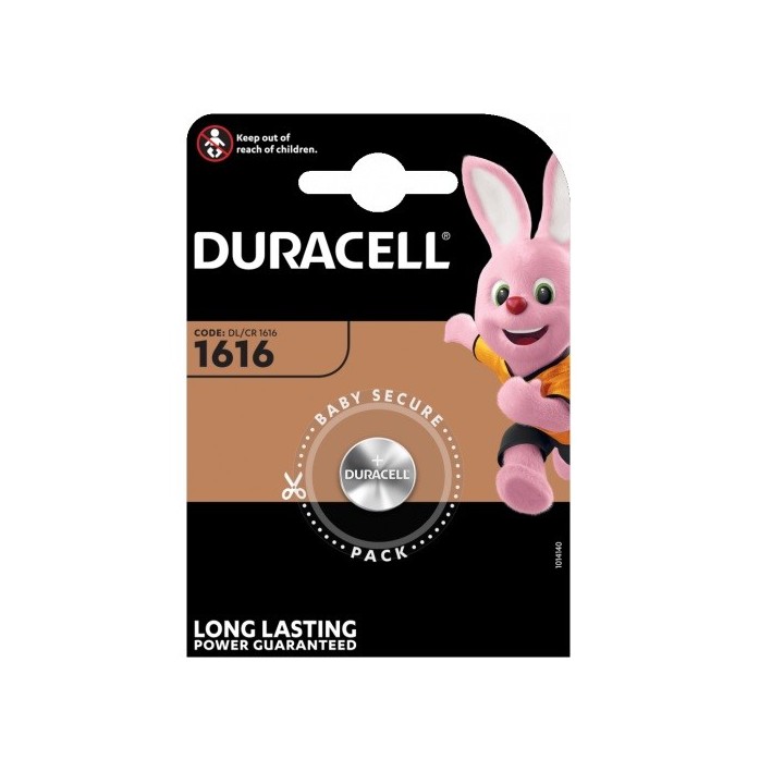 BUTTONCELL LITHIUM DURACELL CR1616