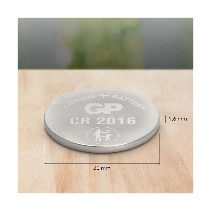 5 PCS BUTTONCELL LITHIUM GP CR2016