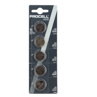 5 STUKS KNOOPCEL LITHIUM PROCELL CR2025