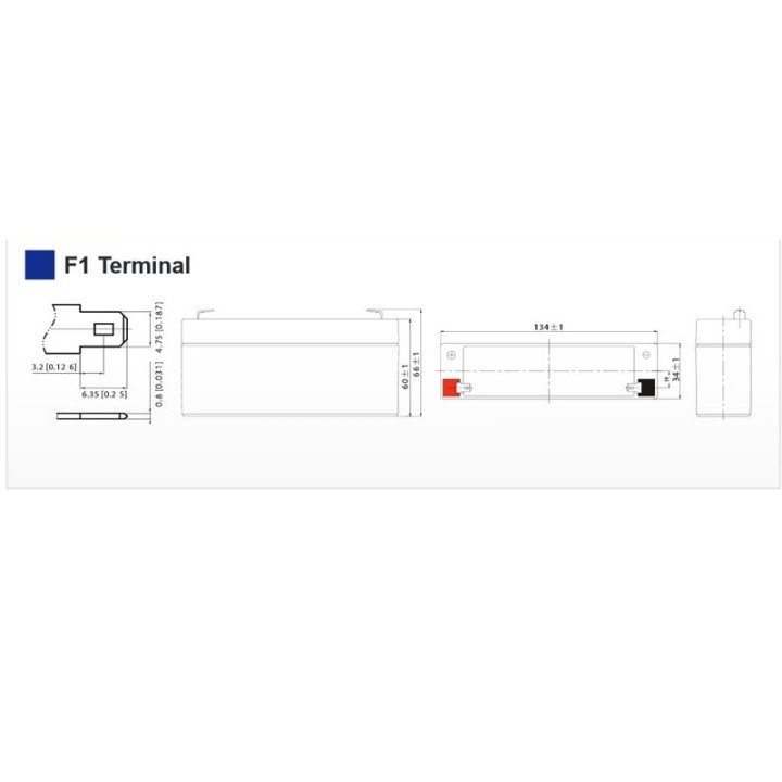 ULTRACELL UL3.4-6 6VOLT 3,4AH