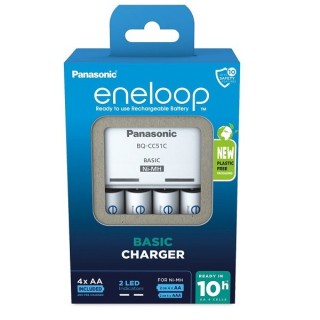 ENELOOP BQ-CC51 BATTERIJLADER + 4xAA ENELOOP 1900mAh
