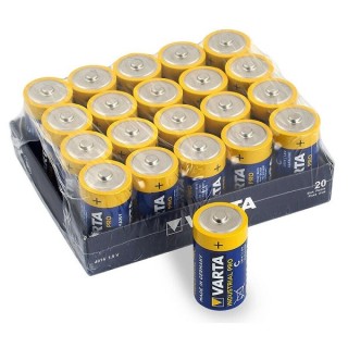20 X VARTA INDUSTRIAL PRO ALKALINE LR20, D