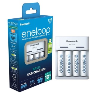 ENELOOP BQ-CC61 USB BATTERIJLADER + 4xAA 1900mAh