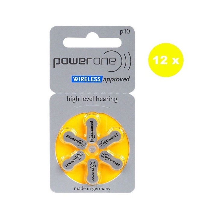 POWERDEAL 72 STUKS VARTA POWER ONE 10, PR70 HOORBATTERIJEN