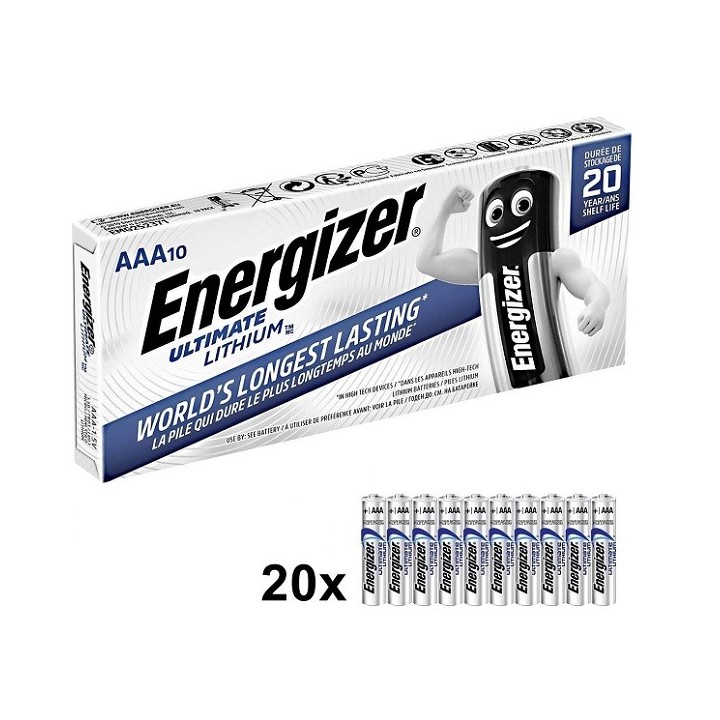POWERDEAL 20 X ENERGIZER L92 ULTIMATE LITHIUM AAA