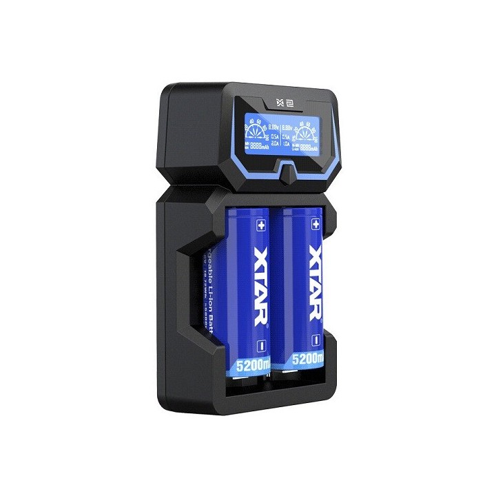 XTAR X2 BATTERIJ SNELLADER Li-ion / NiMH