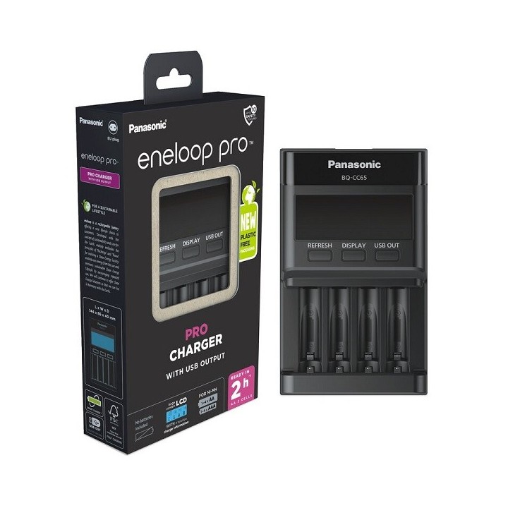 PANASONIC ENELOOP BQ-CC65 PRO SNELLADER AA/AAA