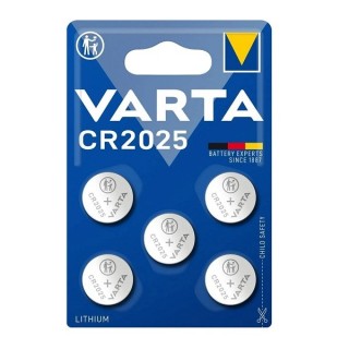 5 STUKS KNOOPCEL LITHIUM VARTA CR2025