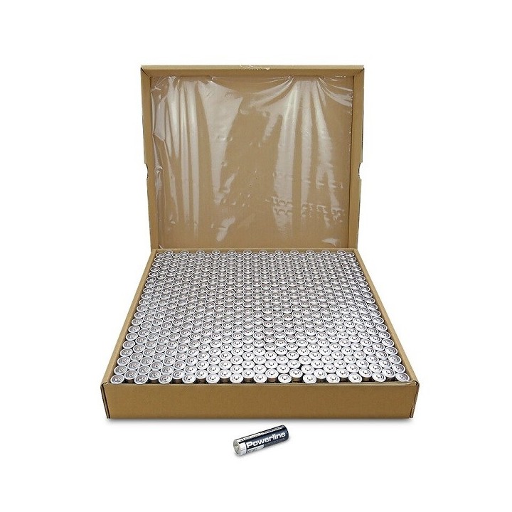 500 STUKS AA PANASONIC POWERLINE INDUSTRIAL LR06