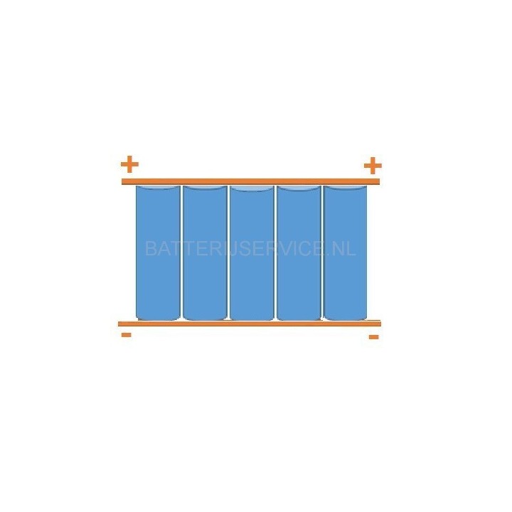 PACK 5 SAMSUNG INR21700 unprotected parallel