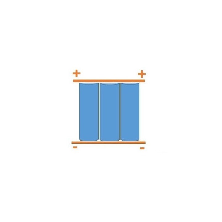 PACK 3 SAMSUNG ICR18650 unprotected (config.keuze)