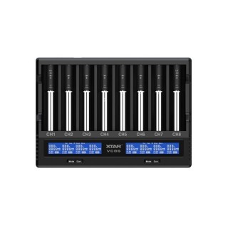 XTAR VC8S USB BATTERIJLADER Li-ion / NiMH