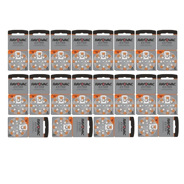 POWERDEAL 160 STUKS RAYOVAC EXTRA 13, PR48 HOORBATTERIJEN
