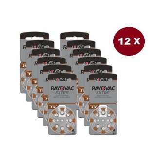 POWERDEAL 96 STUKS RAYOVAC EXTRA 312, PR41 HOORBATTERIJEN