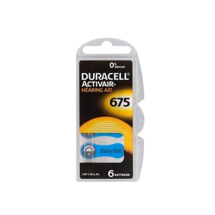 POWERDEAL 72 STUKS DURACELL ACTIVE AIR 675, PR44 HOORBATTERIJEN