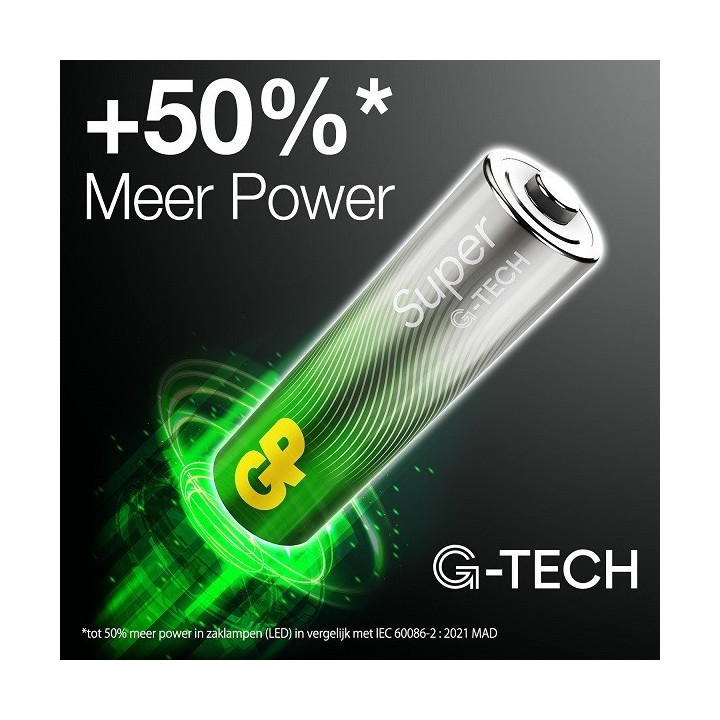 10 PCS GP 15AS, LR06, AA SUPER ALKALINE