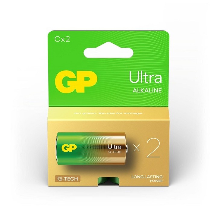 2 STUKS GP14AU LR14, C ULTRA ALKALINE