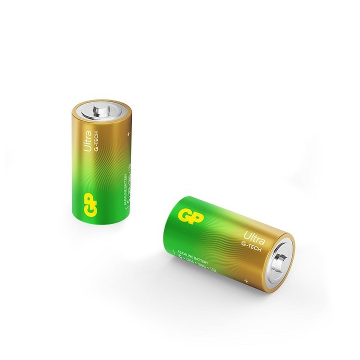 2 PCS GP14AU LR14, C ULTRA ALKALINE