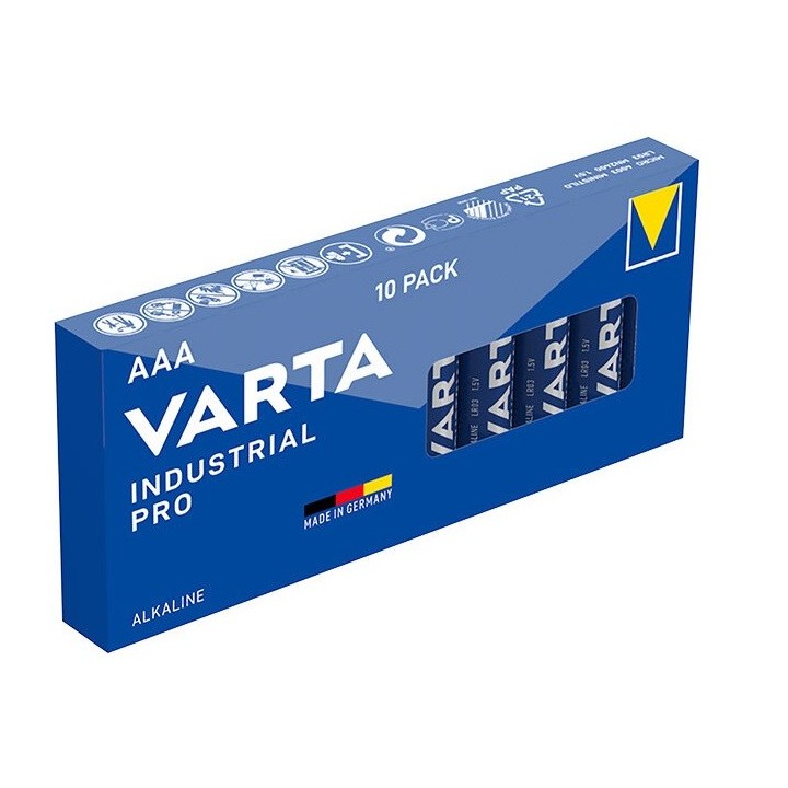 10 STUKS VARTA INDUSTRIAL PRO ALKALINE LR03, AAA