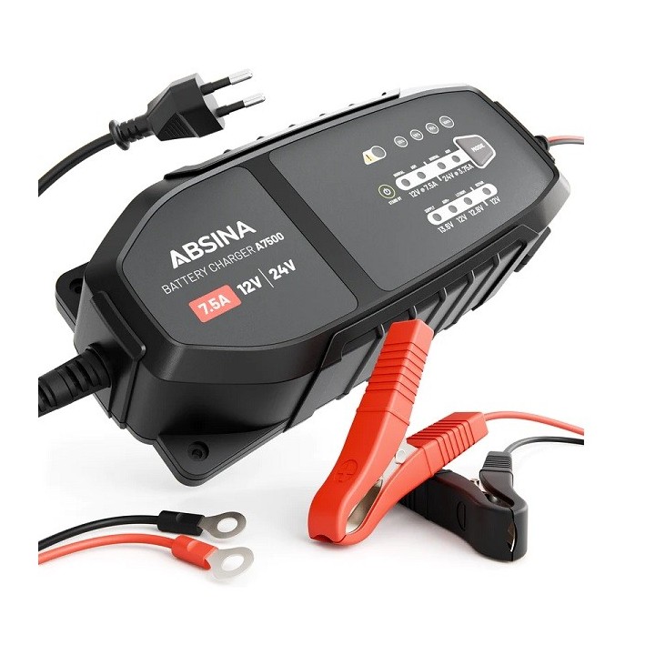 INTELLIGENTE LOOD/LIFEPO4 LADER 12-24V - 7,5A