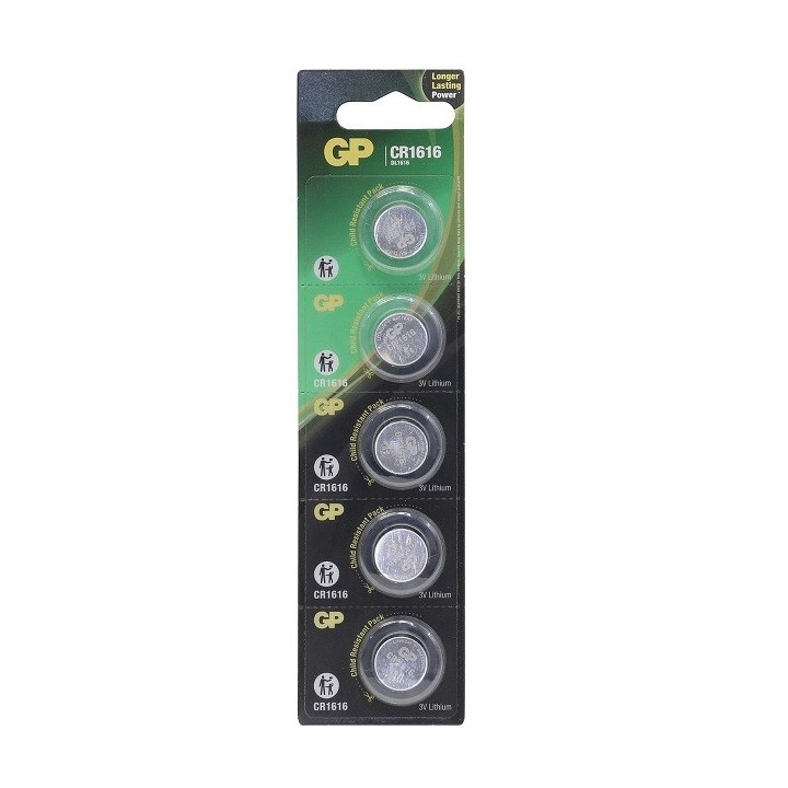 5PCS BUTTONCELL LITHIUM GP CR1616