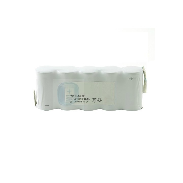 ACCU NOODVERLICHTING,PACK SUB-C 6,0V 1500Mah
