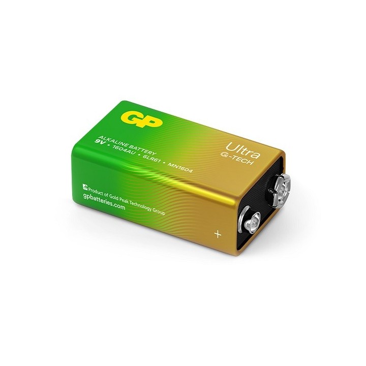 GP 1604AU, 6LR61, 9V. ULTRA ALKALINE