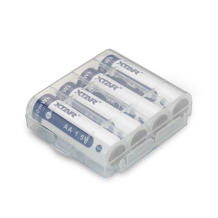 4 STUKS XTAR 14500 AA 1,5 VOLT 2200mAh protected
