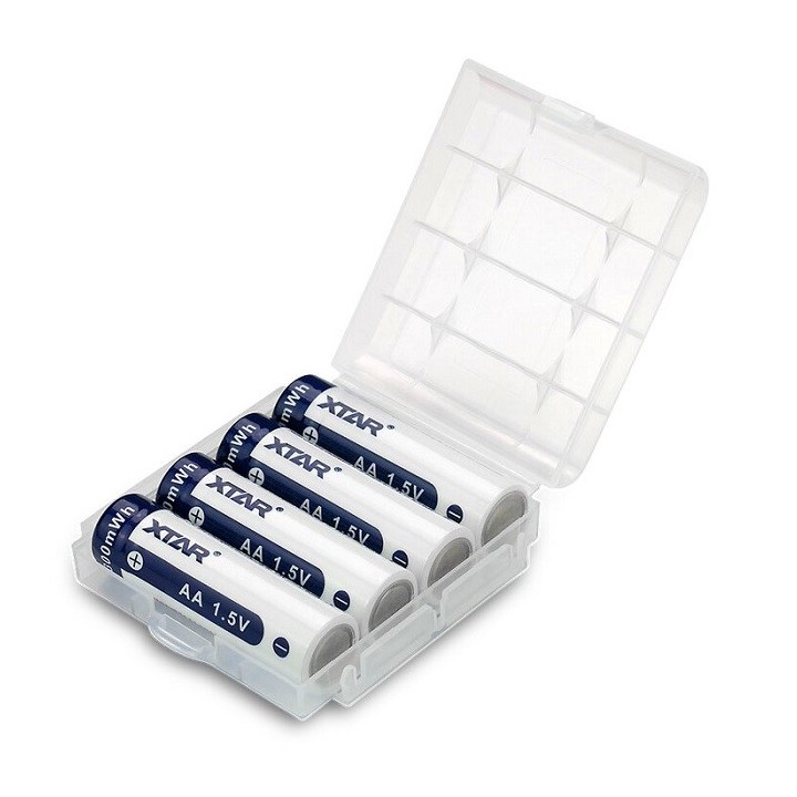 4 STUKS XTAR 14500 AA 1,5 VOLT 2200mAh protected