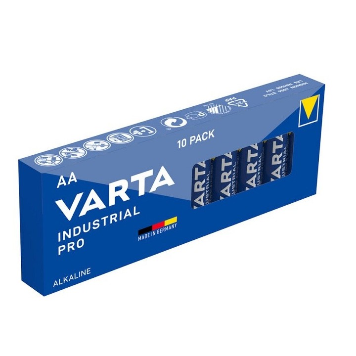 10 STUKS VARTA INDUSTRIAL PRO ALKALINE LR03, AAA